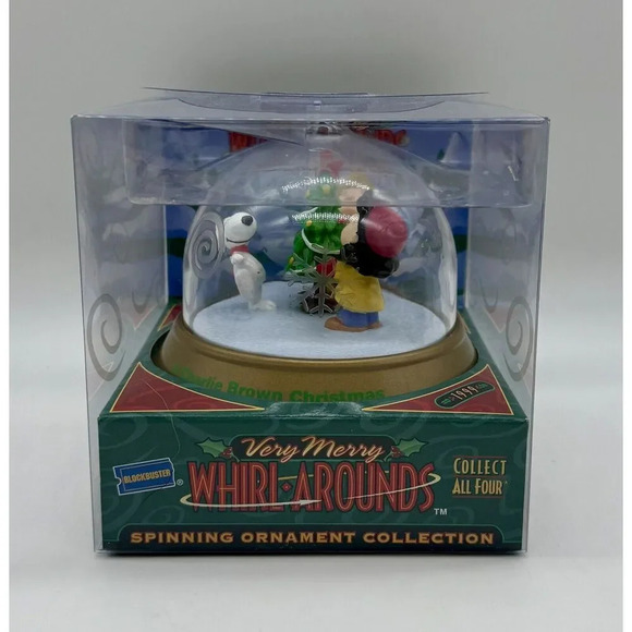 Very‎ Merry Whirl Arounds Spinning Ornament Snoopy Peanuts Vintage 1999 - Picture 1 of 4
